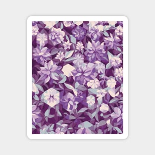 Floral Pattern Polygon style: Polygonal Petal Symmetry Magnet