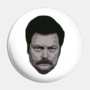 Ron Swanson Pin