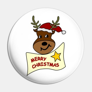 Reindeer Christmas Spirit Pin