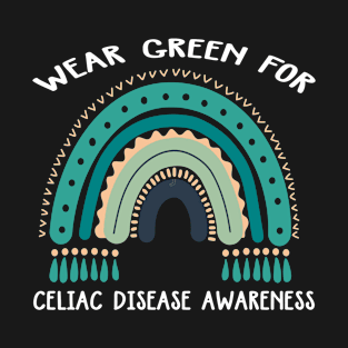 Wear Green For Celiac Disease Awareness Celiac Disease T-Shirt