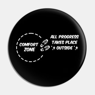 all progress takes place outside the comfort zone Pin