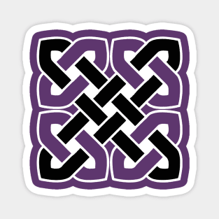 Celtic Interwoven Endless Knot Geometric Pattern 6 Magnet