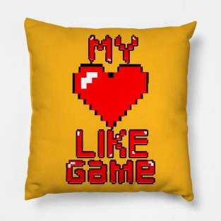 my heart like a game valentines day Pillow