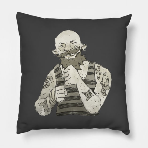 Pugelist Pillow by ancymon