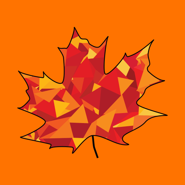 Geometric Maple Leaf by Ezzie
