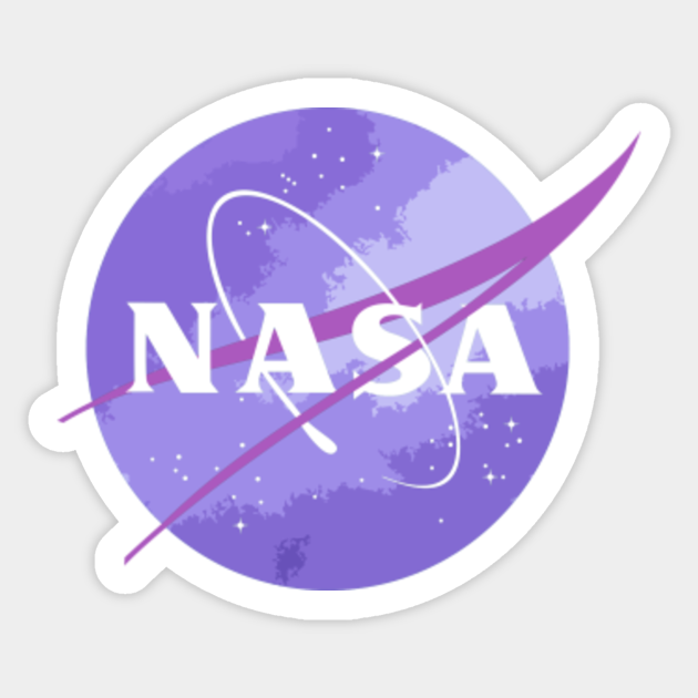 Purple Galaxy - NASA Logo - Nasa - Sticker | TeePublic