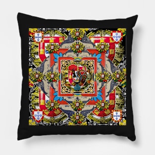 Portuguese folk art Pillow