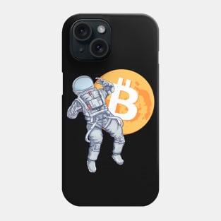 Bitcoin Cryptocurrency Astronaut Phone Case