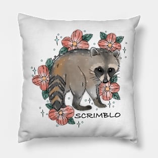 Scrimblo Raccoon Pillow