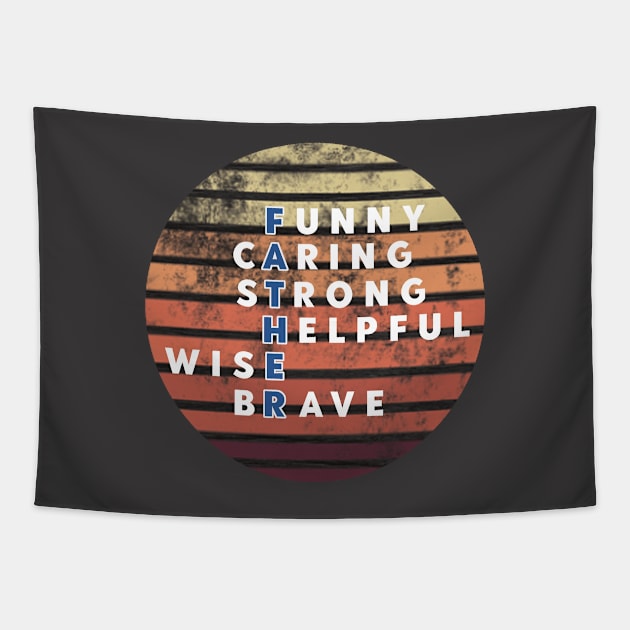 Strong Dad Quotes Tapestry by Owl Canvas