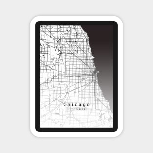 Chicago Illinois City Map Magnet