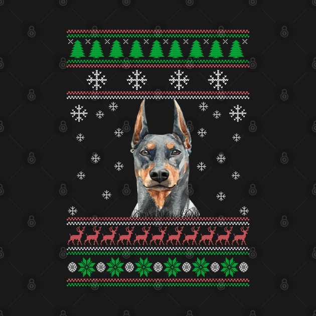 Cute Doberman Dog Lover Ugly Christmas Sweater For Women And Men Funny Gifts by uglygiftideas