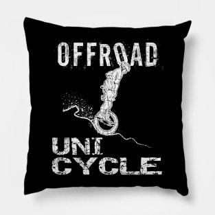 Crazy Offroad Unicycle Mountain Bike Downhill Hero Pillow