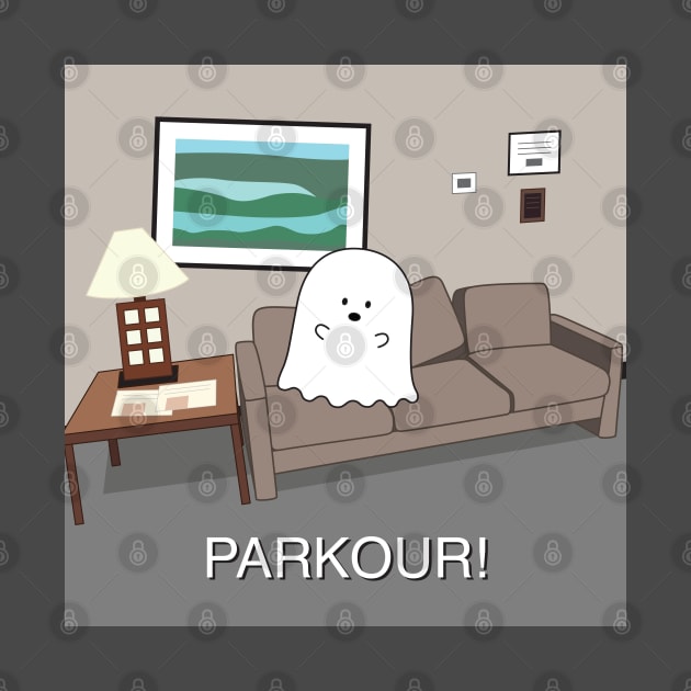 Gordie the Ghost (parkour!) | by queenie's cards by queenie's cards