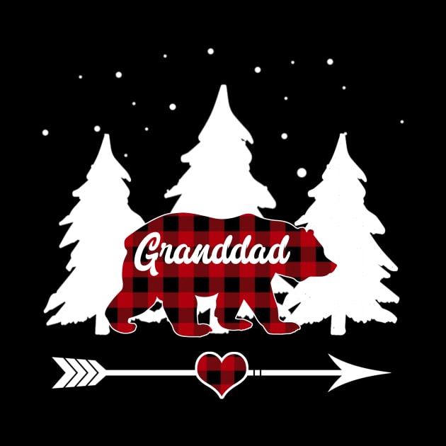 Granddad Bear Buffalo Plaid Christmas Matching Family Pajama by Soema