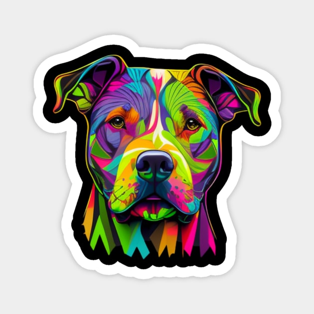 Blue Nose Majesty: American Staffordshire Magnet by IamActiveDog
