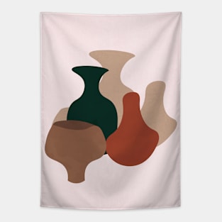 Pottery, Contemporary, Minimal, Boho Art Print Tapestry