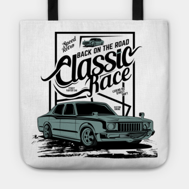 Classic Car Drawing Classic Cars Tote Teepublic