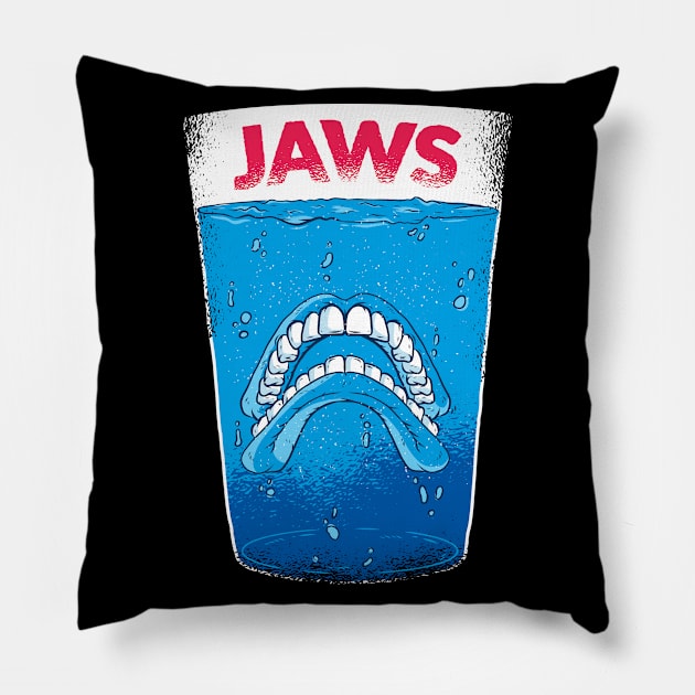 Funny Jaws Pillow by Urban_Vintage