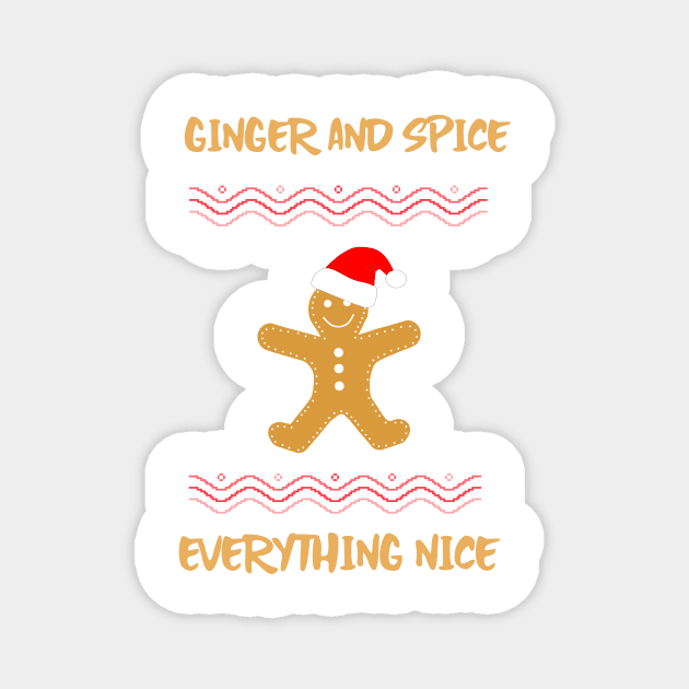 GINGER And Spice Gingerbread Cookie Magnet by SartorisArt1