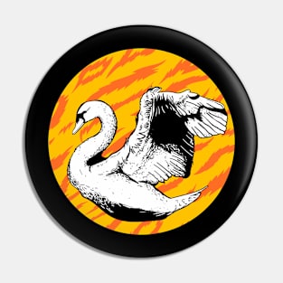 White swans Pin