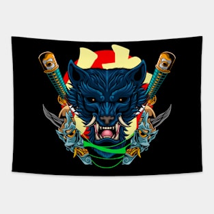 Japanese Wolf 4.1 Tapestry