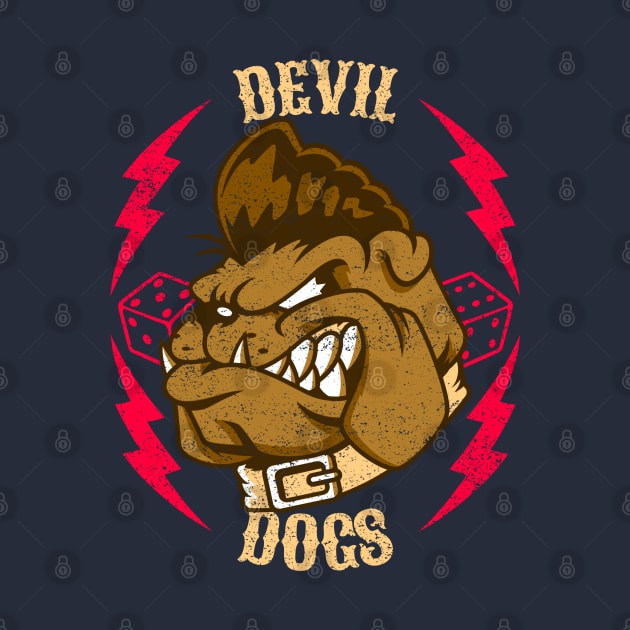 Cool Vintage "Devil Dogs" Rockabilly by TOXiK TWINS