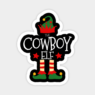 Cow Boy Elf Matching Family Group Christmas Party Pajamas Magnet