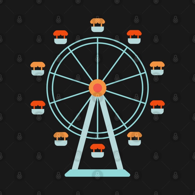 Ferris Wheel Icon by THP Creative