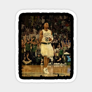 Ray Allen - Vintage Design Of Basketball Magnet