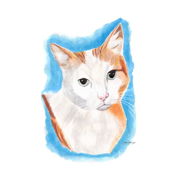 White and Ginger Cat by lucafon18