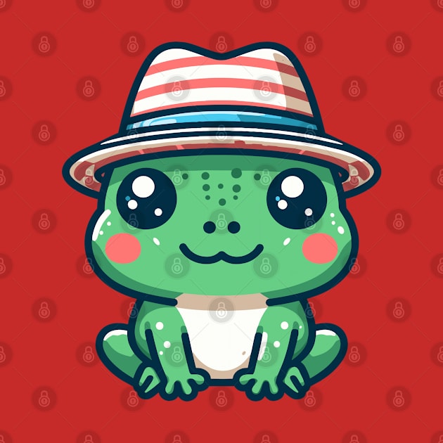 Stylish Frog with Hat by CreativeArtss