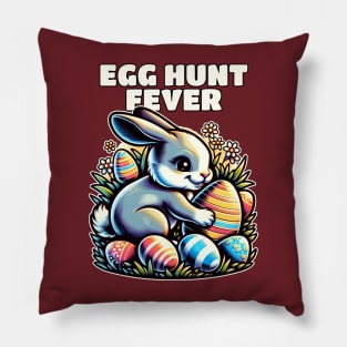 Egg Hunt Fever Easter Bunny Easter Day Pillow