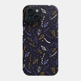 Crystals and twigs. Phone Case