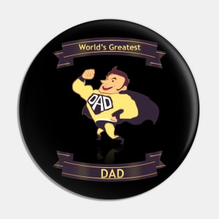 Worlds Greatest Dad Pin