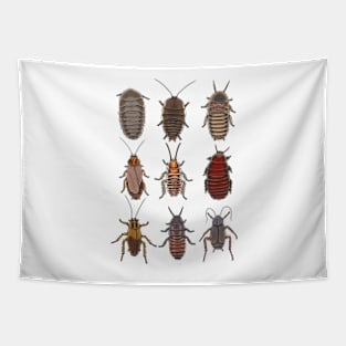 8bit pixel cockroach pattern Tapestry
