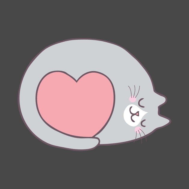 Cute kitty heart by shohratkamalov