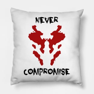 Rorschach Never Compromise Watchmen Pillow
