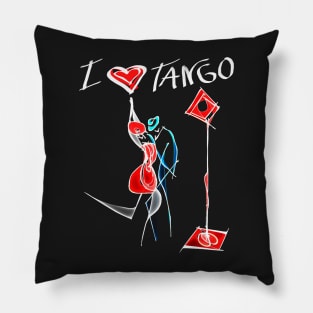 Tango and dance lover couple | Minimalist Pillow