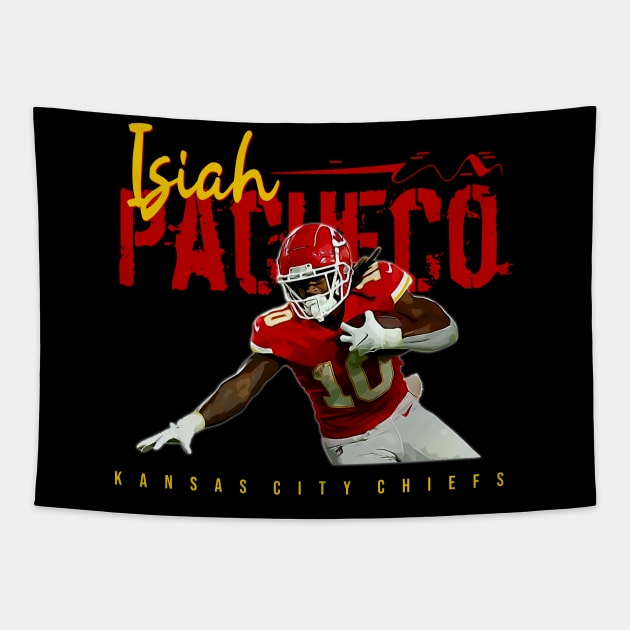 Isiah Pacheco Tapestry by Aloenalone