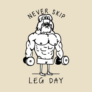 Never Skip Leg Day Shih Tzu T-Shirt