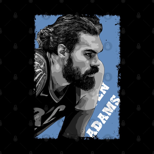 Steven Adams Basketball by Playful Creatives