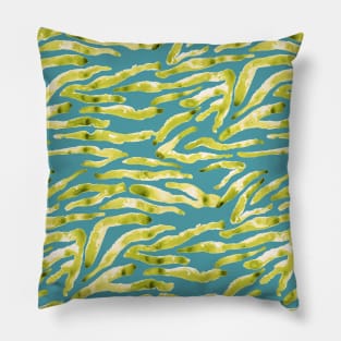 psychedelic zebra Pillow