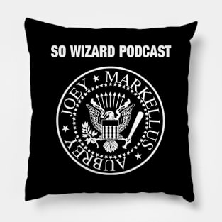 Punk Rock Podcast (white letters) Pillow