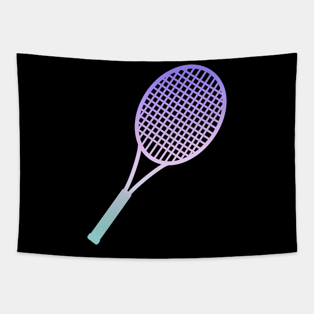 Tennis Racket Tapestry by okpinsArtDesign