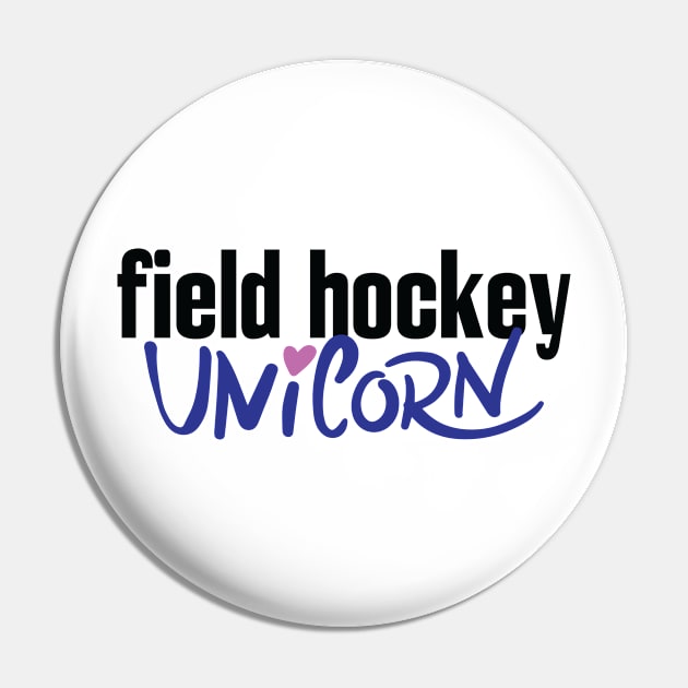 Field Hockey Unicorn Pin by ProjectX23Red