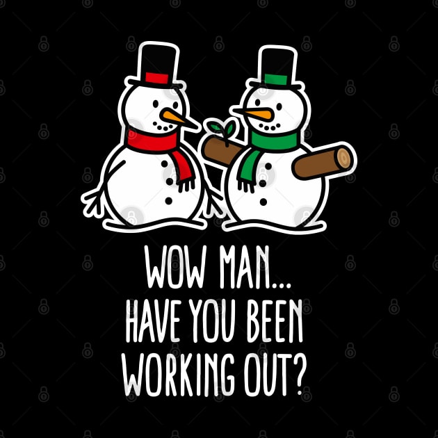 Funny Christmas funny Gym bodybuilding work out by LaundryFactory