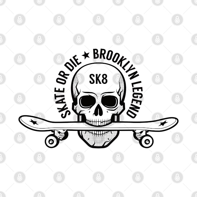 SK8 - Skateboard Street Lifestyle Sport by ShirzAndMore