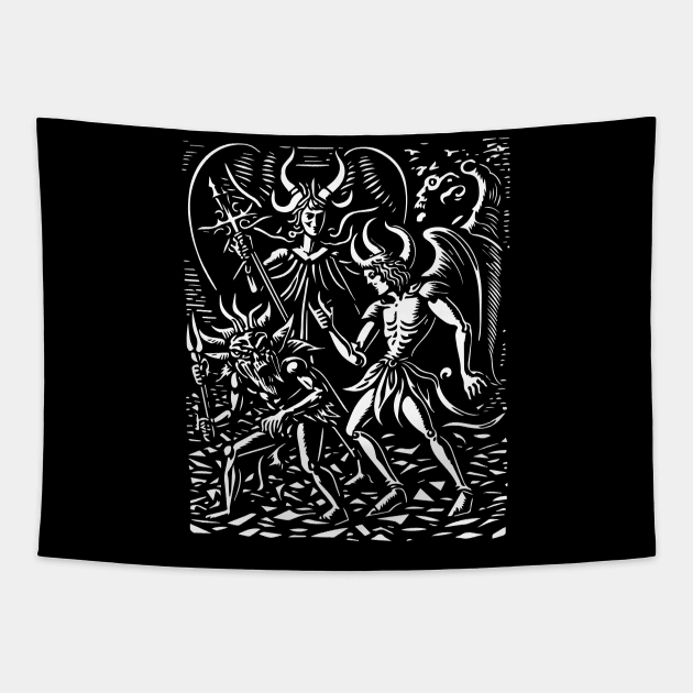 Medieval Daemon #9 Tapestry by n23tees