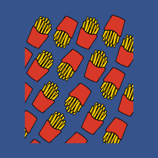 French Fries Pattern T-Shirt